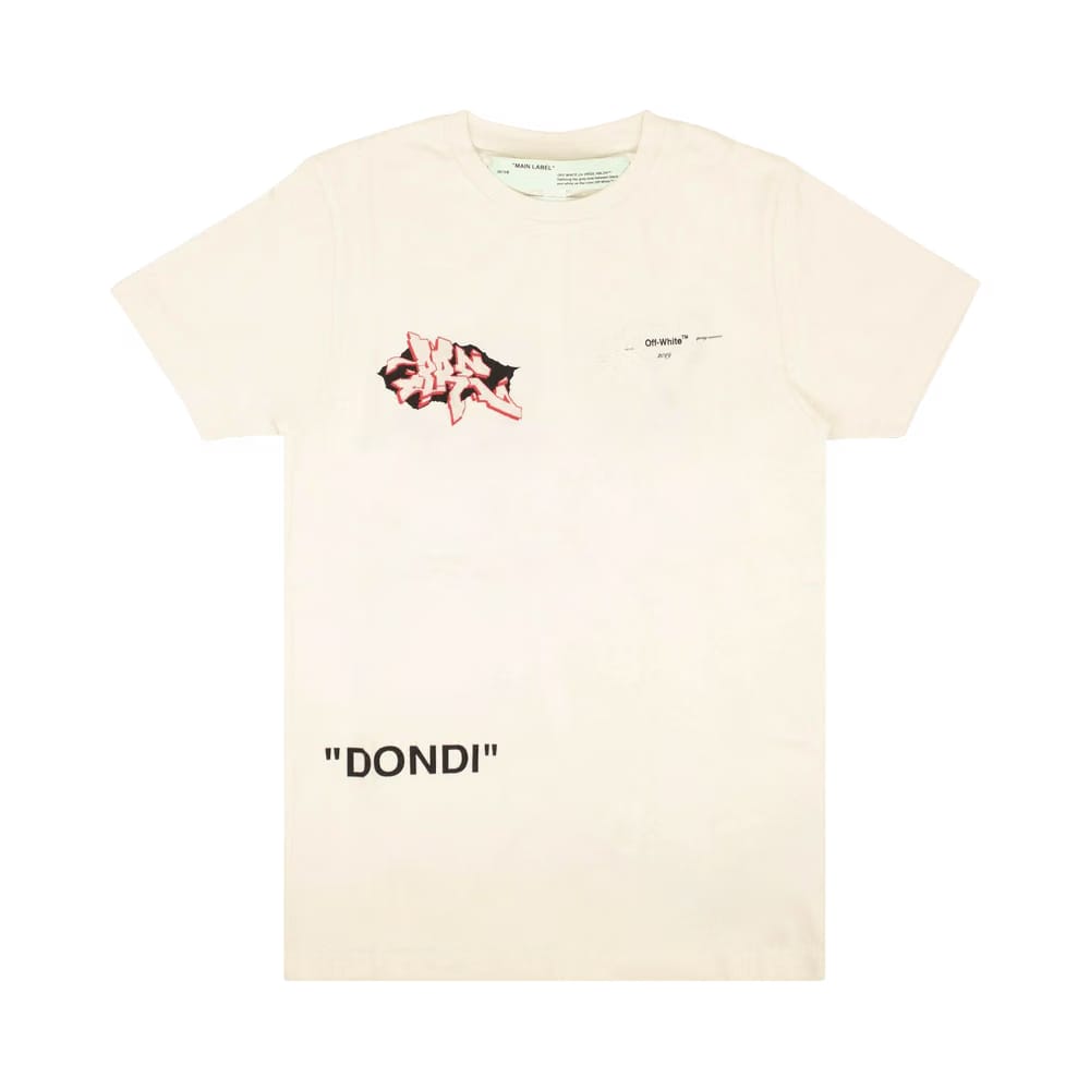Off-White Graffiti Logo Print T-Shirt White