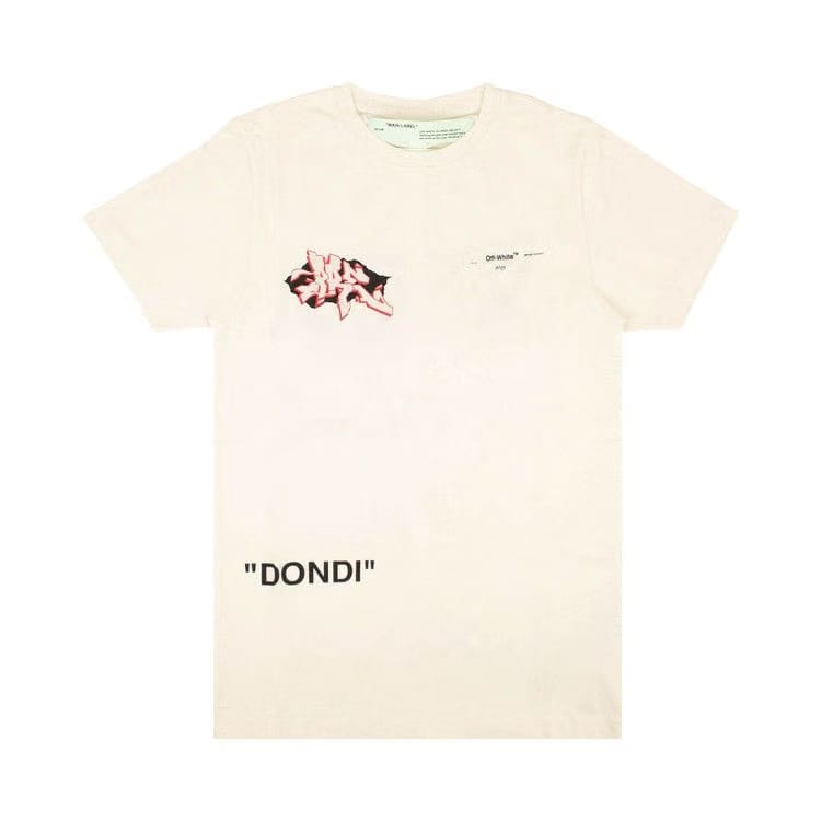 Off-White Graffiti Logo Print T-Shirt White