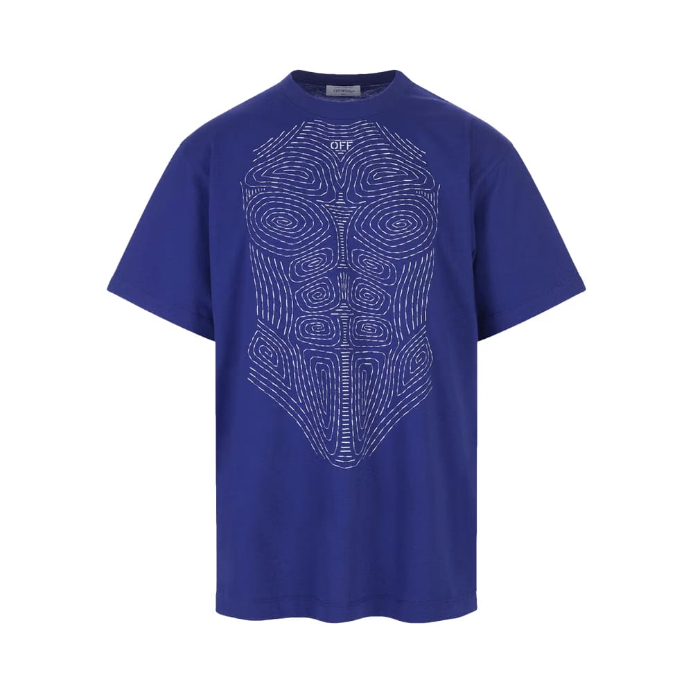 Off-White Body Stitch T-Shirt Blue/White