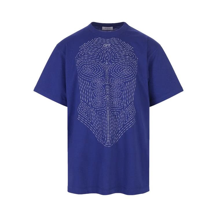 Off-White Body Stitch T-Shirt Blue/White