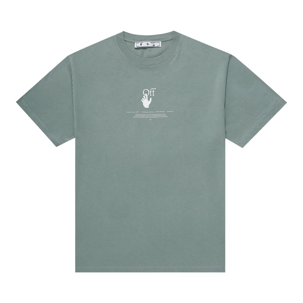 Off-White Logo T-Shirt Green