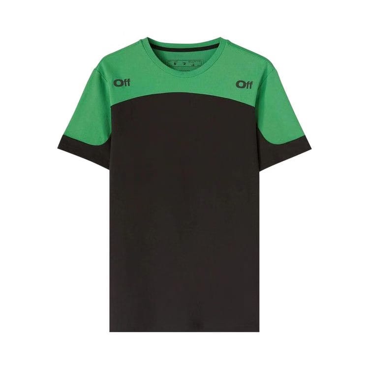Off-White Diag Outline Block T-Shirt Black/Green