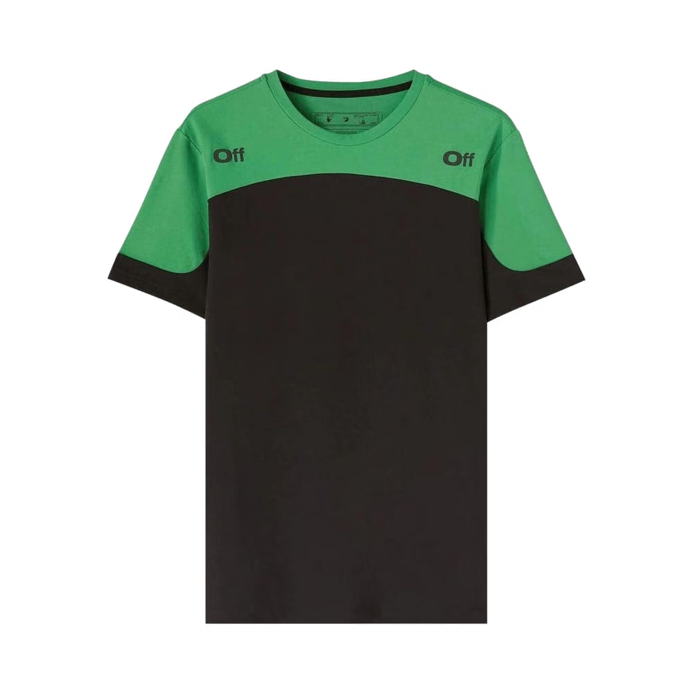 Off-White Diag Outline Block T-Shirt Black/Green