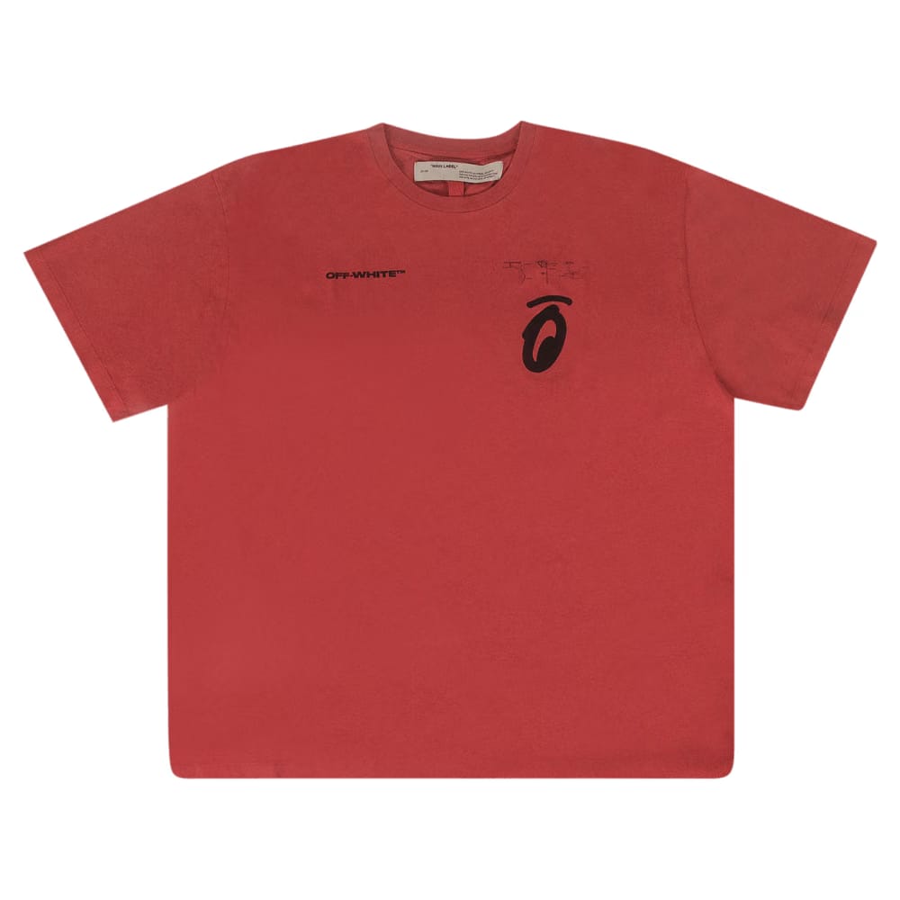 Off-White Split Arrow T-Shirt Red
