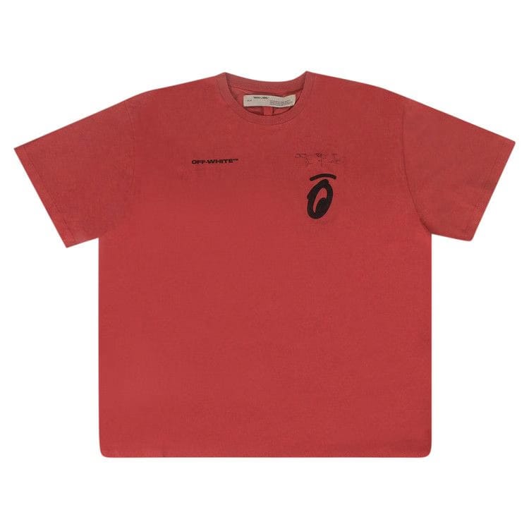 Off-White Split Arrow T-Shirt Red