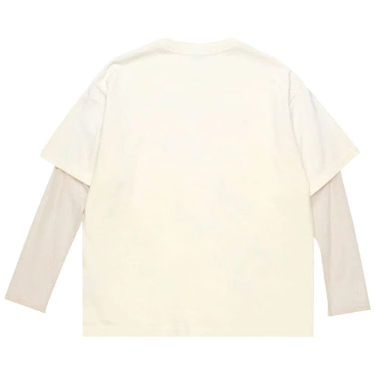 Acne Studios Layered Print T-Shirt Off White