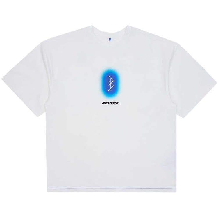 Ader Error Semi-Oversized Fit T-Shirt Off White