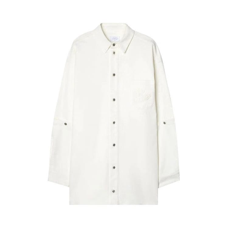 Off-White 90s Logo Appliqué Shirt White
