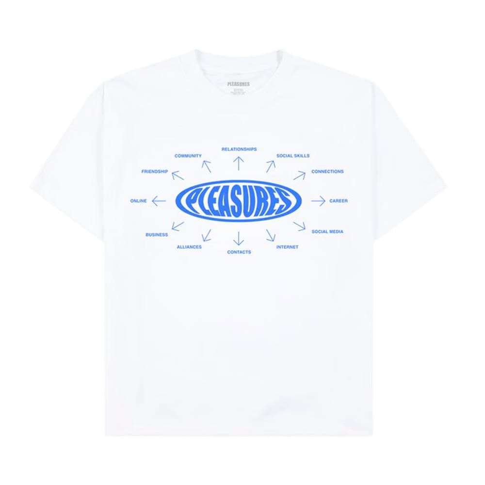 Pleasures Overview Logo T-Shirt White