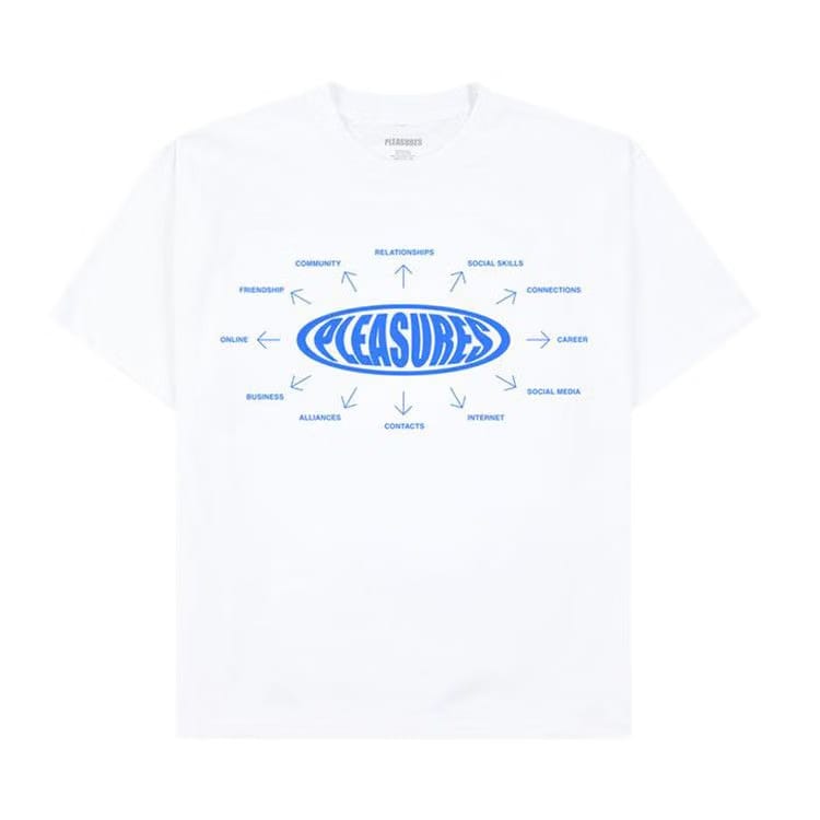 Pleasures Overview Logo T-Shirt White