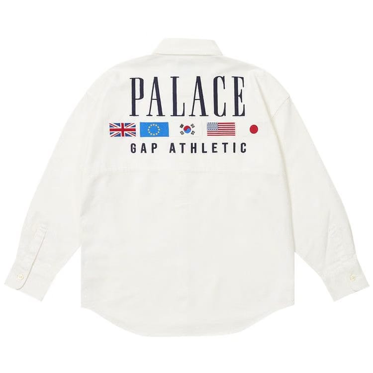 Palace x Gap Oxford Drop Shoulder White