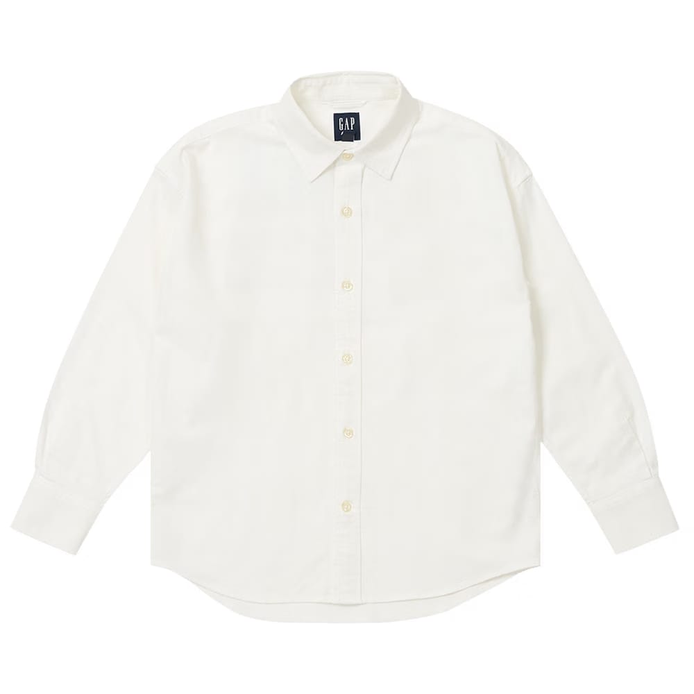 Palace x Gap Oxford Drop Shoulder White