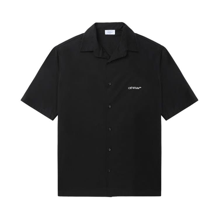 Off-White Gothic Arrow Poplin Bowling Shirt Black/White