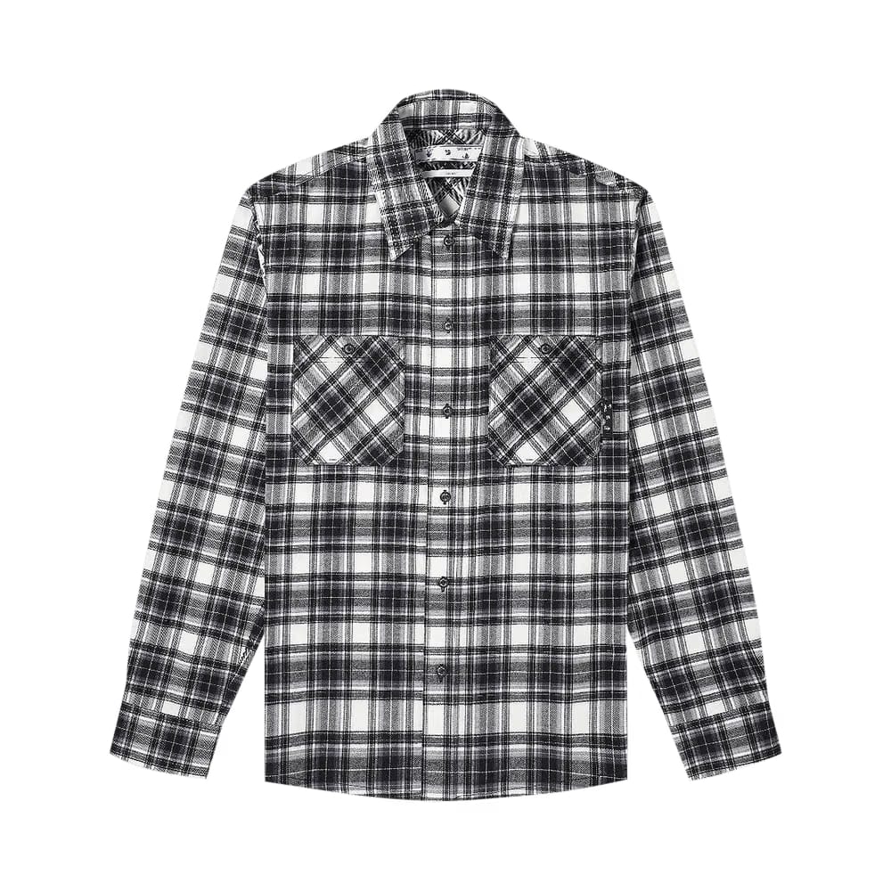 Off-White Check Arrow Flannel Shirt Black/White