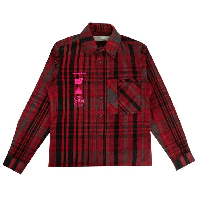 Off-White Check Mariana De Silva Shirt Red