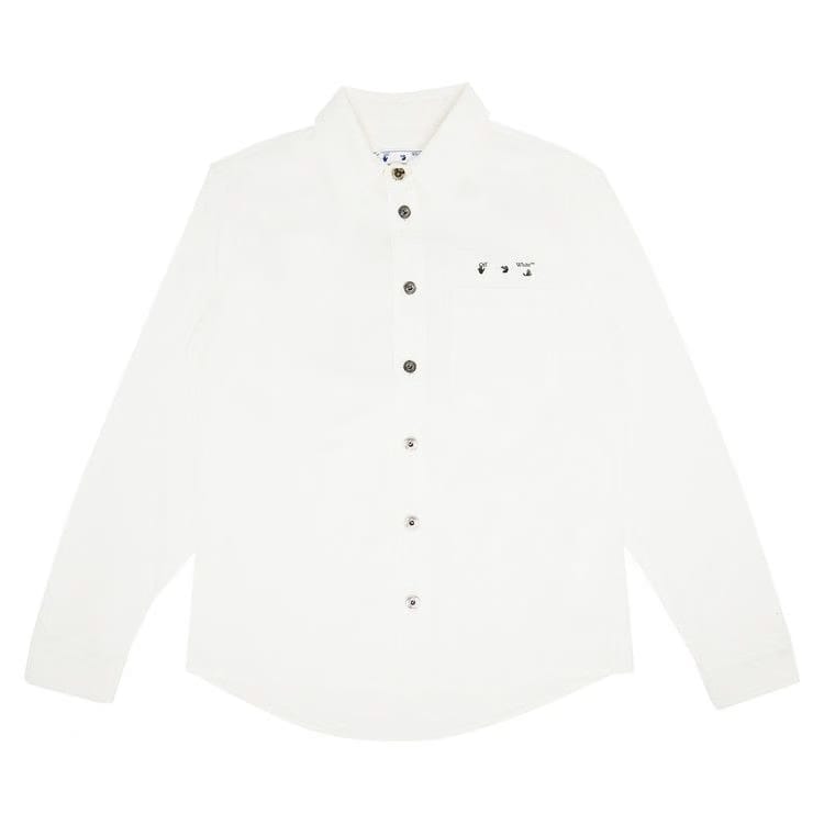 Off-White Caravag Paint Denim Shirt White