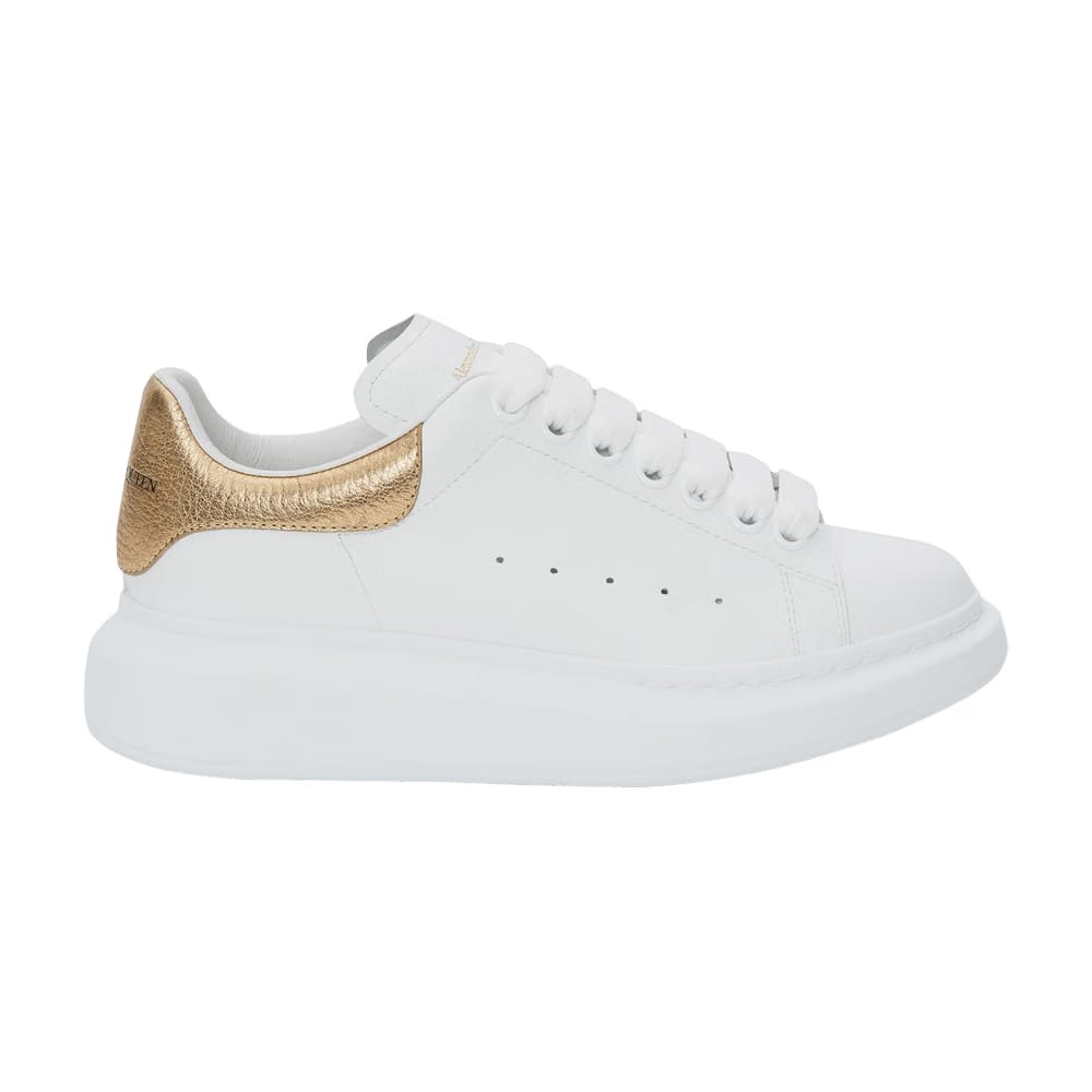 Alexander McQueen Oversized Sneaker White Light Gold