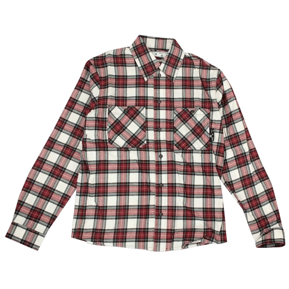 Off-White Check Arrow Flannel Shirt Red