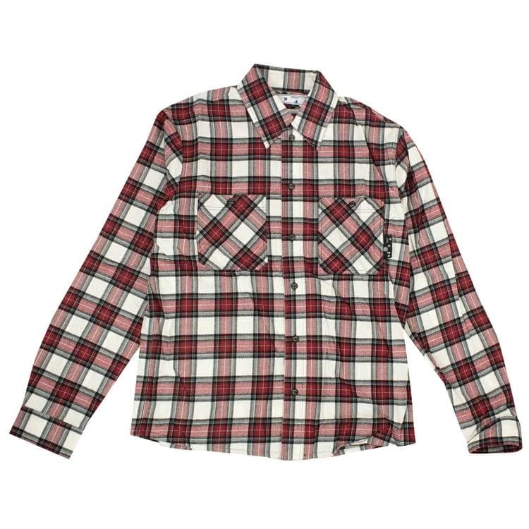 Off-White Check Arrow Flannel Shirt Red
