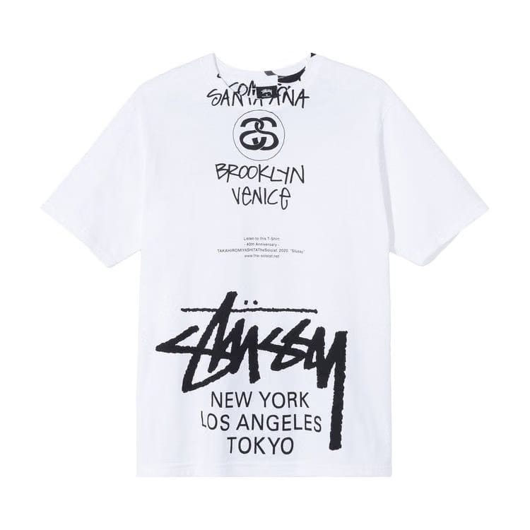 Stussy x Takahiro Miyashita The Soloist World Tour Collection T-Shirt White