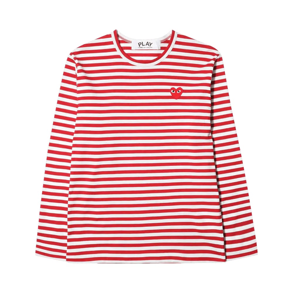 Comme des Garçons PLAY Striped T-Shirt Red/White