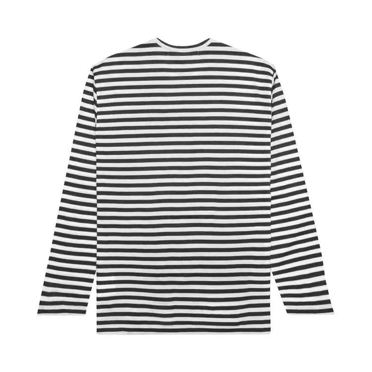 Comme des Garçons PLAY Striped Long-Sleeve T-Shirt White