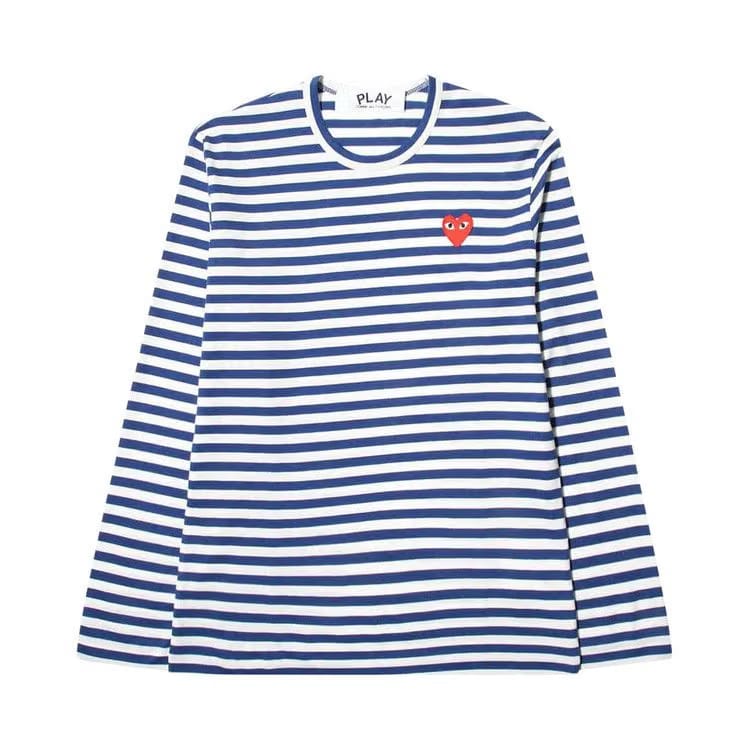 Comme des Garçons PLAY Striped T-Shirt Blue/White