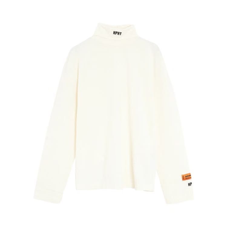 Heron Preston Logo Patch Long-Sleeve T-Shirt White