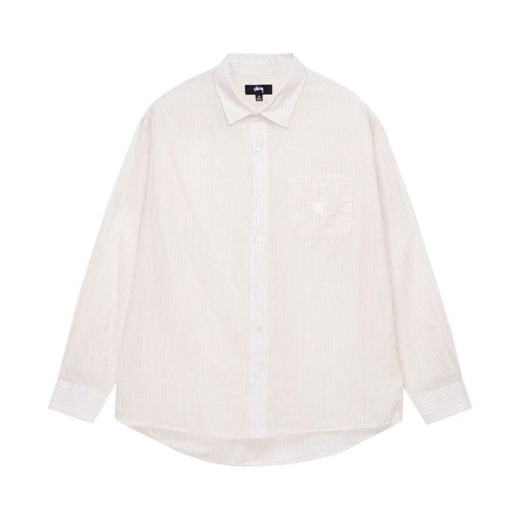 Stussy Light Weight Classic Shirt Off White Stripe
