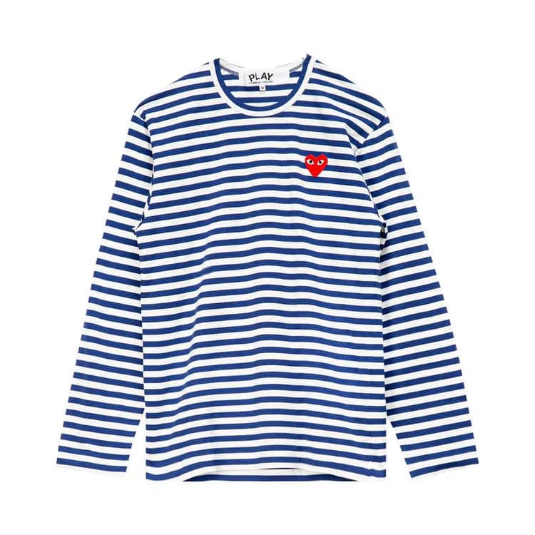 Comme des Garçons PLAY Striped T-Shirt Navy/White