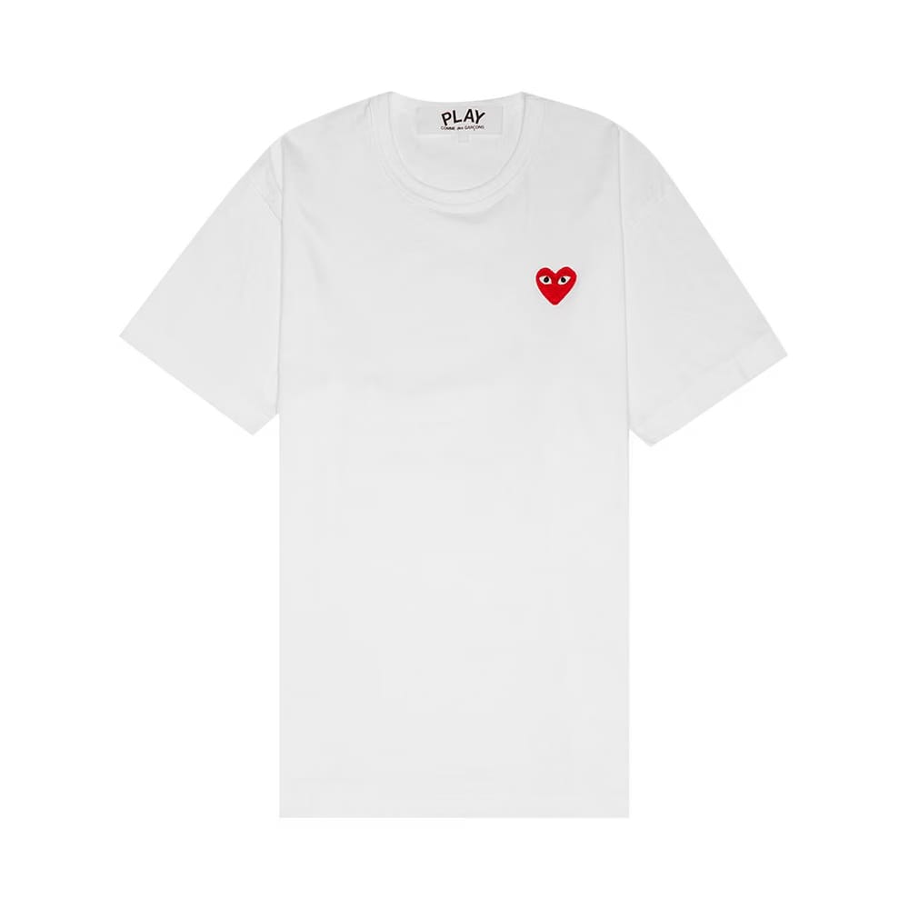 Comme des Garçons PLAY Heart Emblem T-Shirt White