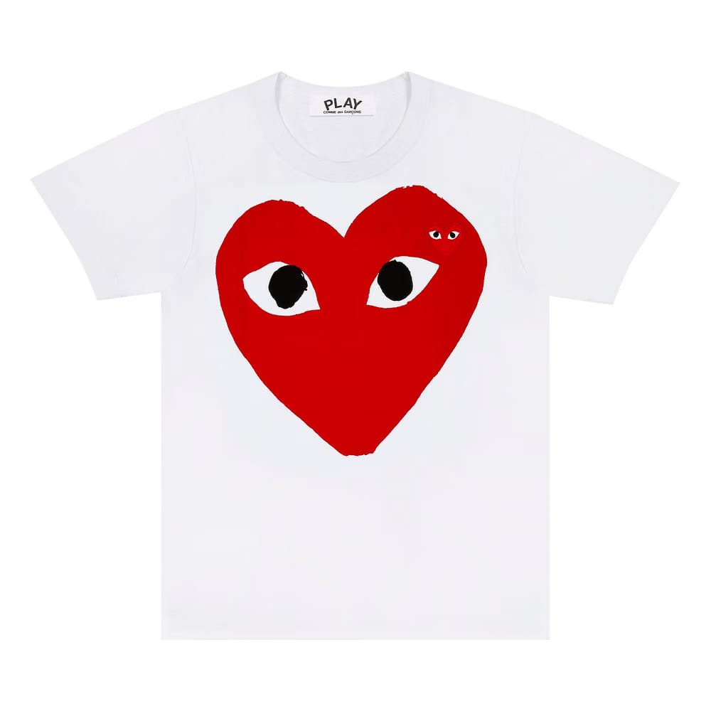 Comme des Garçons PLAY Big Heart T-Shirt White