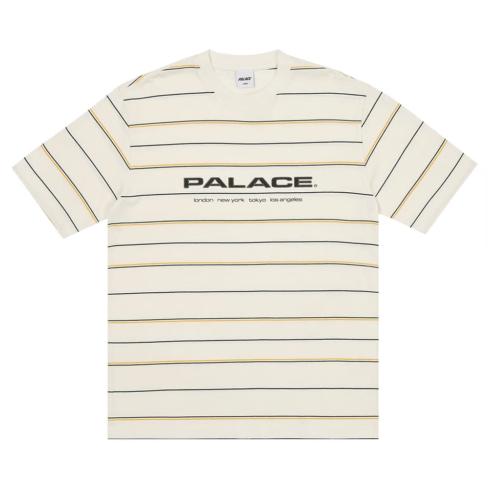 Palace City Striper T-Shirt White