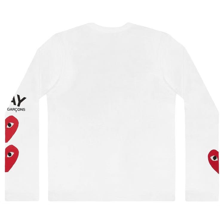 Comme des Garçons PLAY Multi Heart T-Shirt White