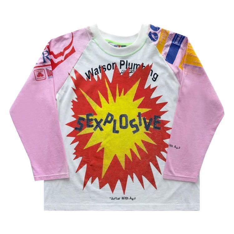 *Better With Age Sexplosive Raglan T-Shirt White