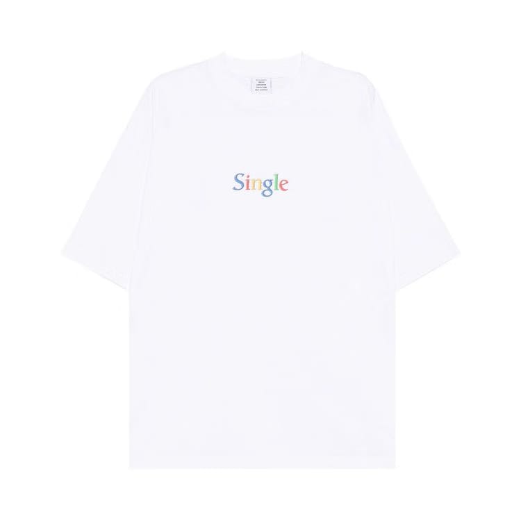 Vetements Single Oversized T-Shirt White