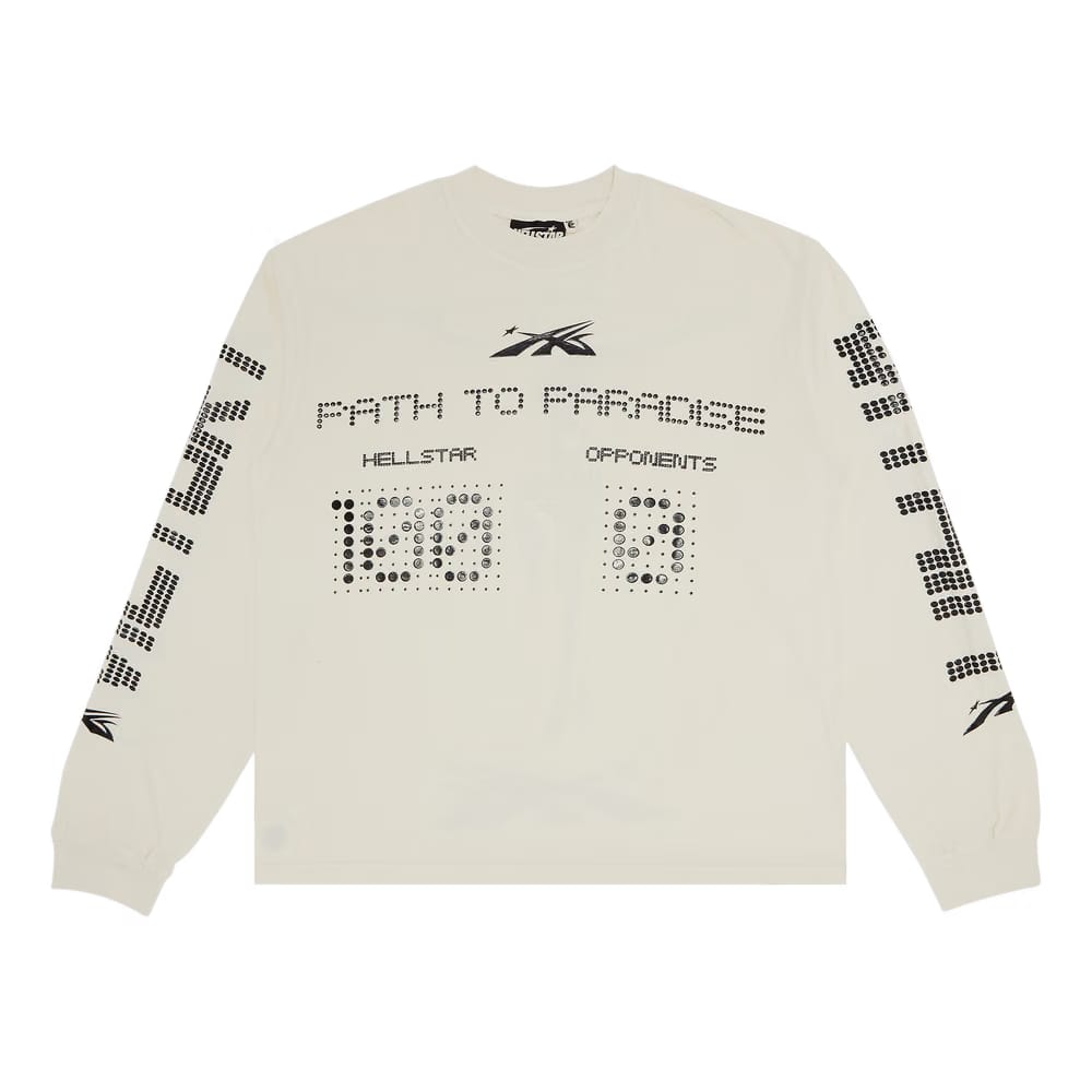 Hellstar Scoreboard Long-Sleeve T-Shirt White
