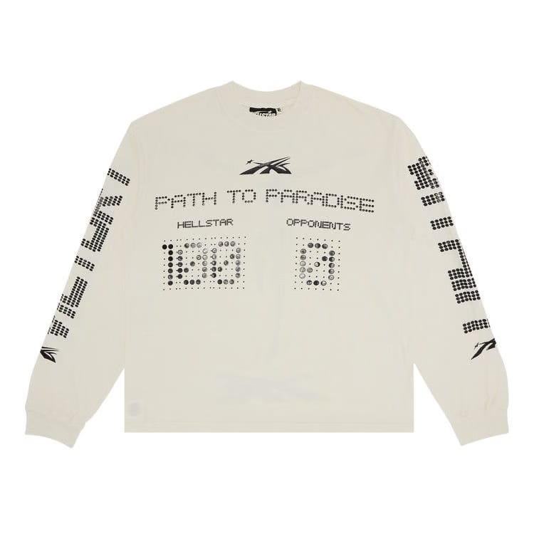 Hellstar Scoreboard Long-Sleeve T-Shirt White