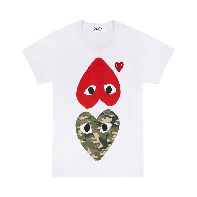 Comme des Garçons PLAY Upside Down Camo T-Shirt White