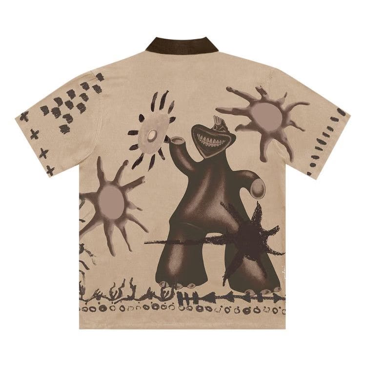 Cactus Jack by Travis Scott Painter's Button Up Shirt Off White