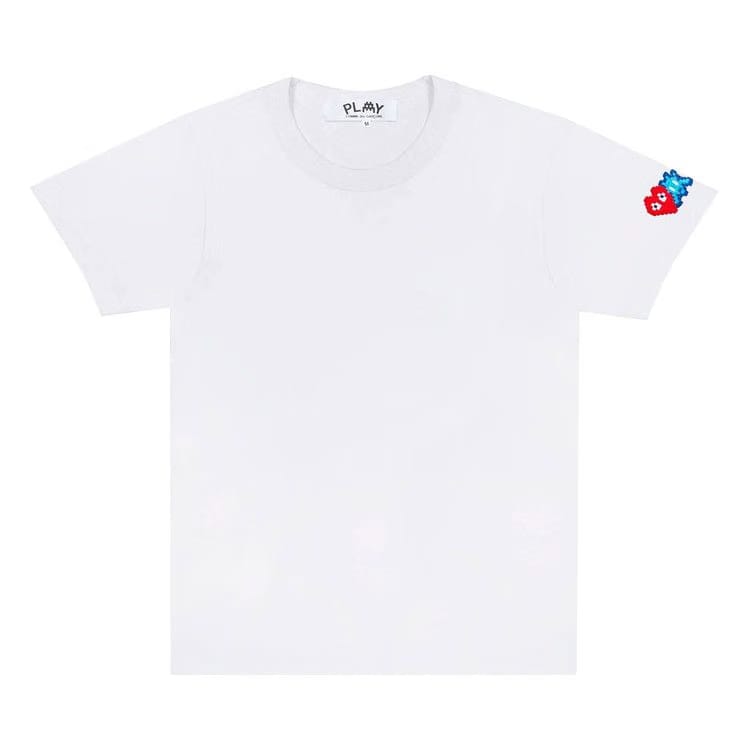 Comme des Garçons PLAY Double Heart T-Shirt White