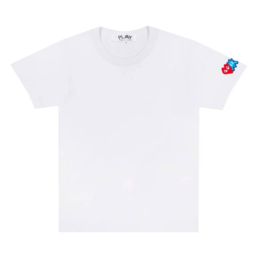 Comme des Garçons PLAY Double Heart T-Shirt White