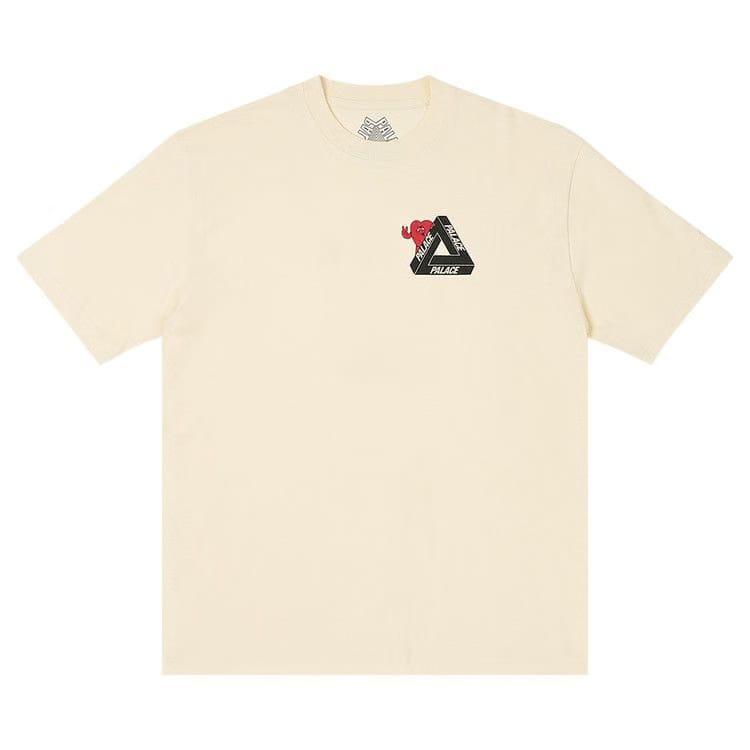 Palace Tri-Hearts T-Shirt Soft White