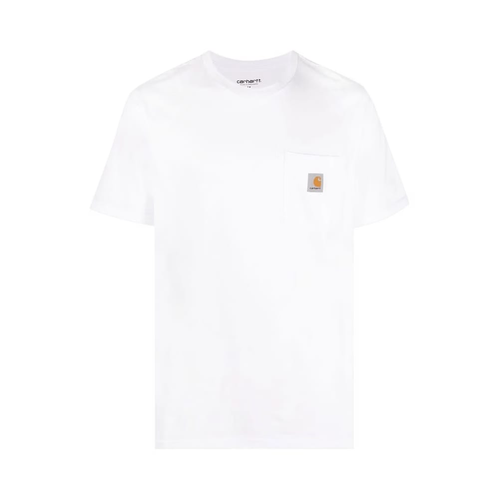 Carhartt WIP Shorts-Sleeve Pocket T-Shirt White