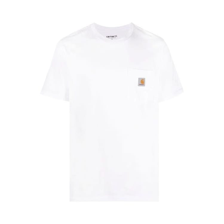 Carhartt WIP Shorts-Sleeve Pocket T-Shirt White