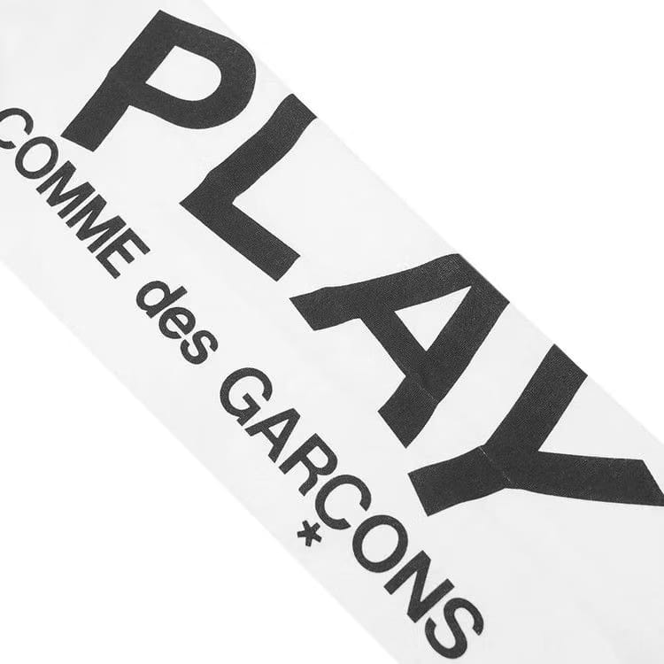 Comme des Garçons PLAY Long-Sleeve Logo T-Shirt White