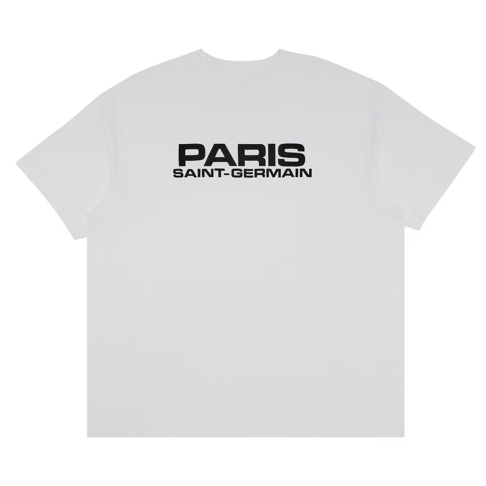 GOAT Exclusive Paris Saint-Germain Block Logo T-Shirt White