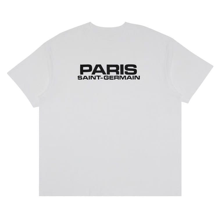 GOAT Exclusive Paris Saint-Germain Block Logo T-Shirt White