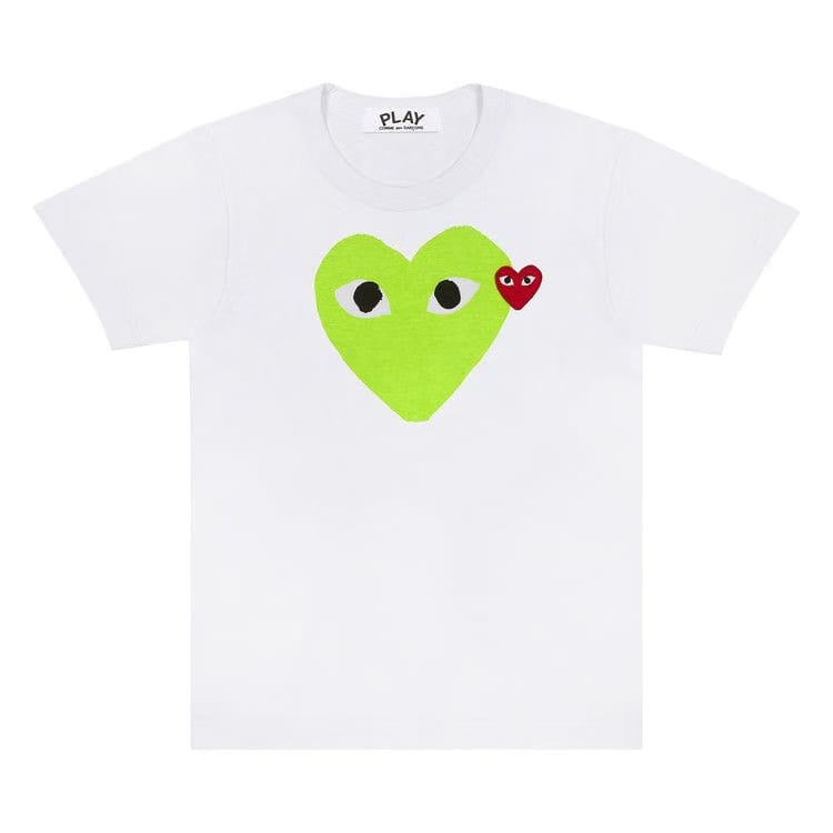 Comme des Garçons PLAY Red Emblem Heart T-Shirt White/Green
