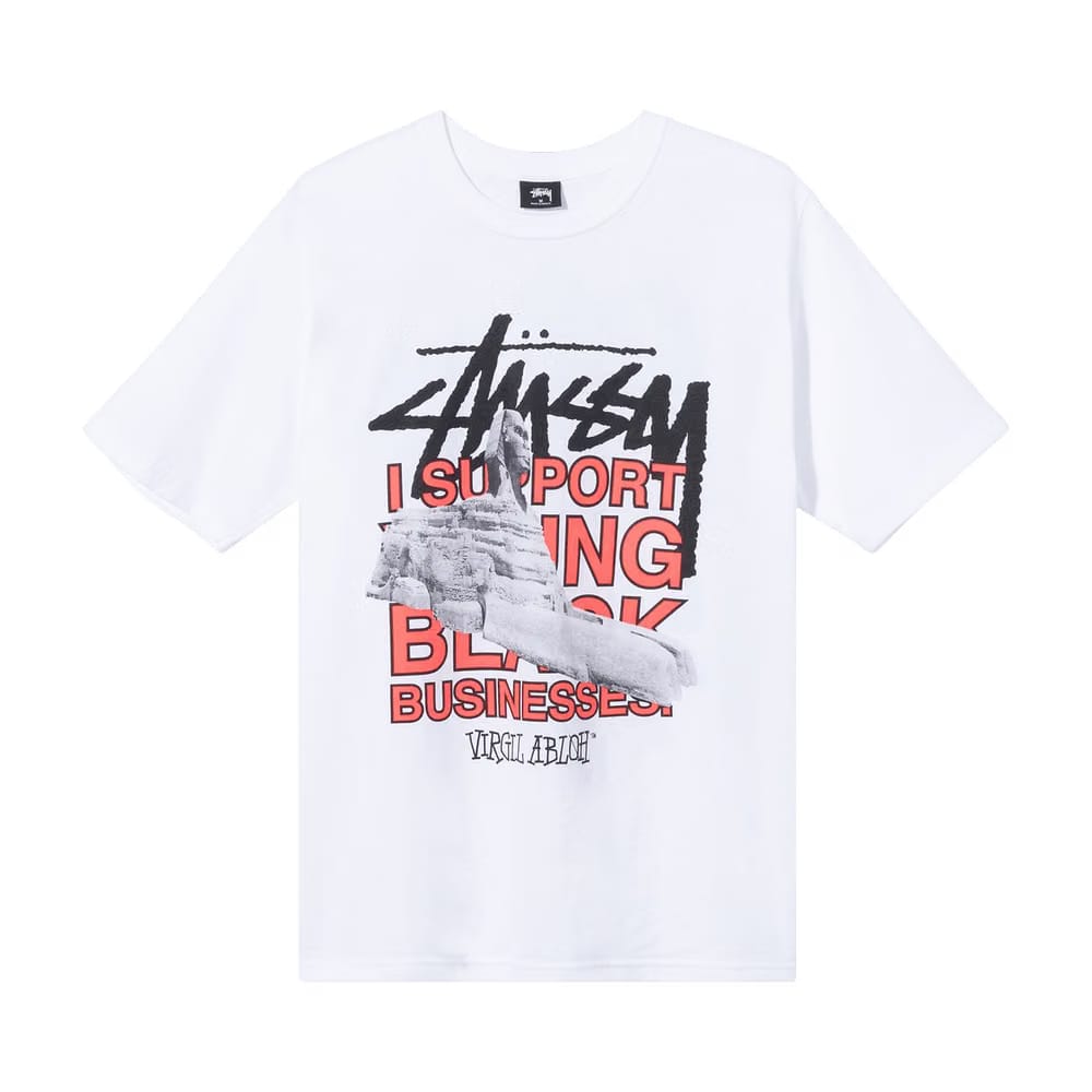 Stussy x Virgil Abloh World Tour Collection T-Shirt White